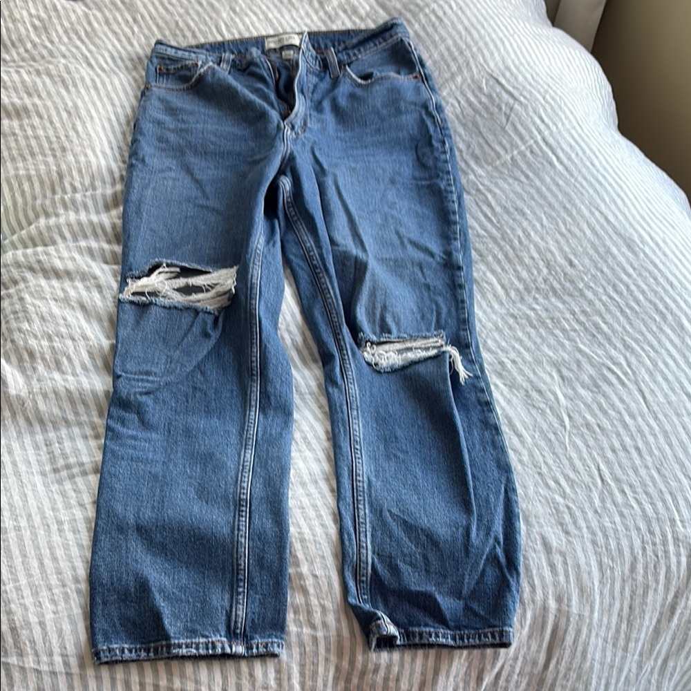 Abercrombie & Fitch Ultra High Rise Blue Jeans Curve Love size 28/6R